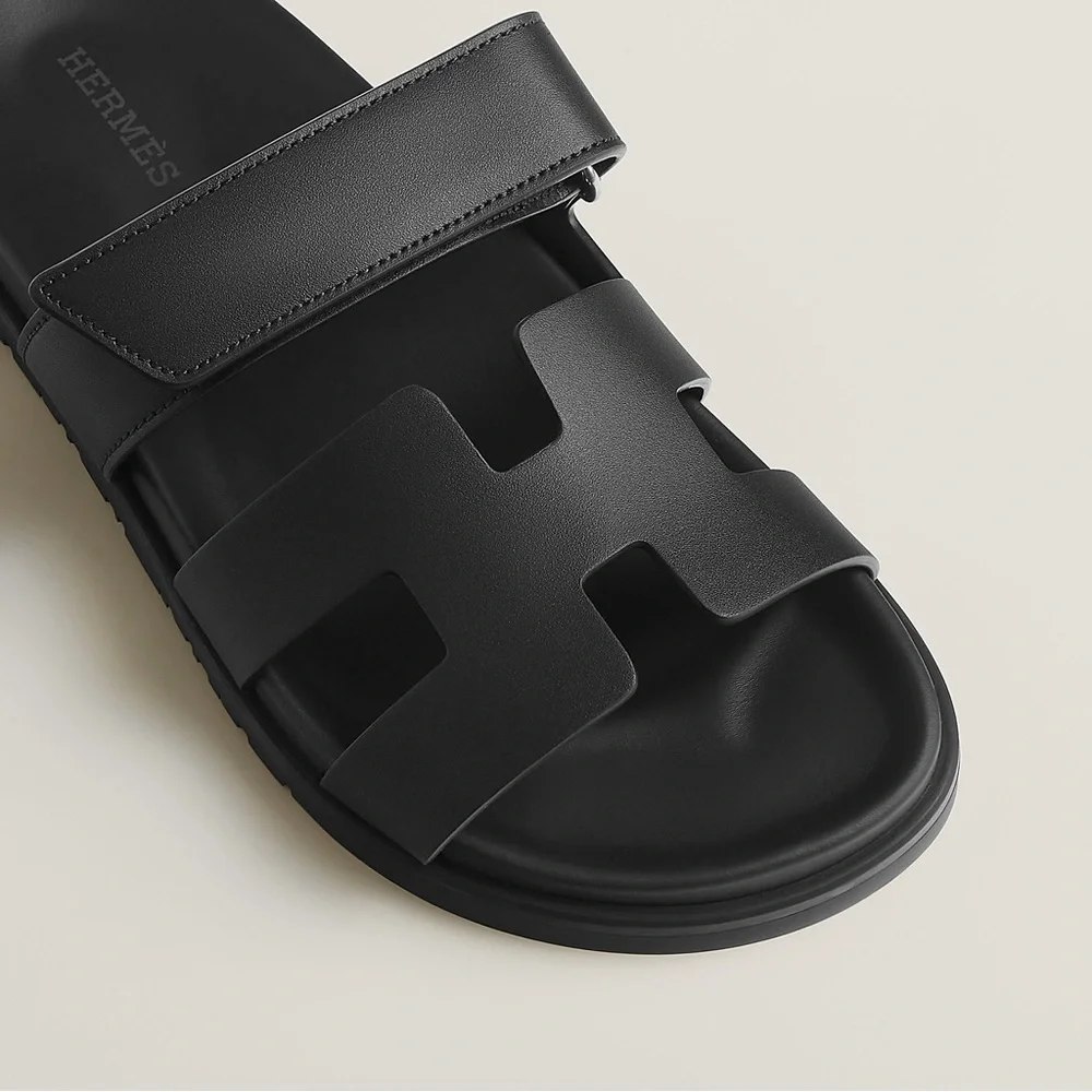 Hermes Black Chypre sandal Women’s